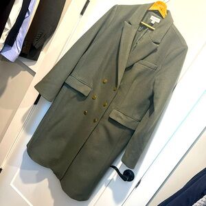 Free Assembly - XL - women’s green wool/poly coat